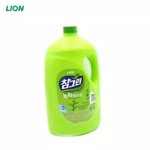 참그린 녹차뽀드득 주방세제 3L 용기 1EA 주방용 대용량 그릇