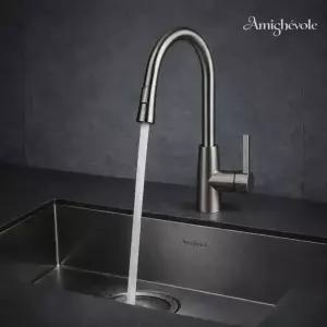 아미체볼레 싱크대수전 거위목 씽크대 주방 수도꼭지 무광 헤드 코브라 셀프교체