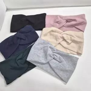 [하프클럽/]와이드 꼬임 데일리 헤어밴드 골지 클래식 요가 필라