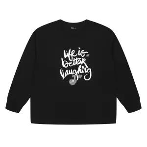 소이주니어 봄가을옷 여자 레이어드 빈티지 레터링티 여아 아동 간절기 필수티 26S0481