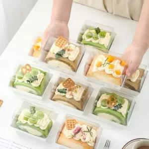 상자 조각 디저트 박스 롤케이크 미니 조각케이크 포장