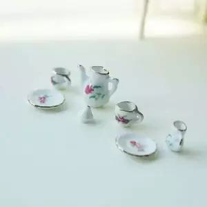 미니어처 블링 티찻잔 세트 1P 선반 테이블 장식 소품