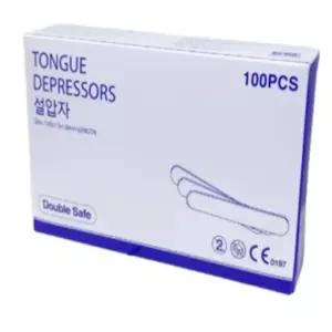 5상자 건강 검진센터 일회용 설압자 100P 구강관찰용 의료용스틱 왁싱 사용하기편한