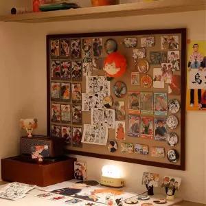 코르크 보드 대형 메모판 공부방 게시 메모 거치대 콜크 공지