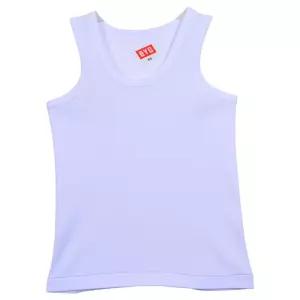 초등학생 남아 백색 민소매 순면런닝 2개 아동러닝 메리야스 남자