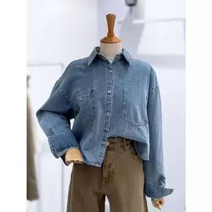 [NS홈쇼핑][레코브]크롭 데님셔츠(LG31F3DN501X)[35662466]