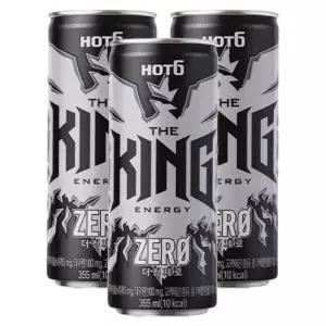 롯데 핫식스 더킹 제로 355ml 24개/기능성/음료/수/에너지/캔/피로/회복/학생/수험생/DPSJWL/DMAFY