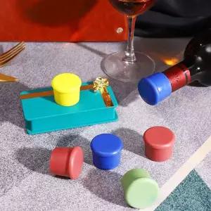 다용도 병 실리콘 뚜껑 스토퍼 병마개 밀폐캡 소스병뚜껑캡 소스병마개