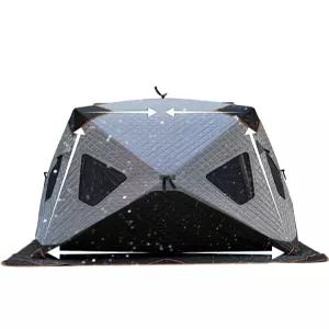 야외 두꺼운 큐브텐트 따뜻한 쉘터 겨울 빙어 아이스