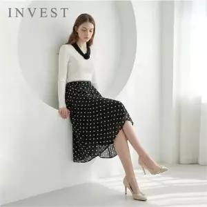 [신세계라이브쇼핑][인베스트] 플라워 네크 배색 골지 니트_IN6S1KT2001