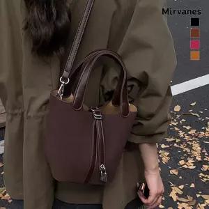 미르바네스 스웨이드 콤비 버킷 토트크로스백 1599