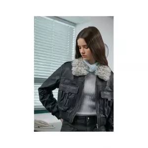 [에고이스트]셔링 포인트 빅포켓 리얼레더 자켓 EQ4LJ960 595959