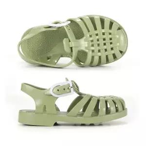 메듀즈 SUN 201 OLIVE 올리브 그린 아동 키즈 젤리슈즈 샌들