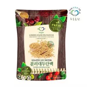 푸른들판 분리 대두 단백 분말 100% 500g 1봉 식물성 콩 단백질