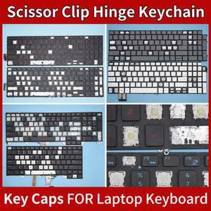 Dell latitude Vostro Inspiron Xps Precision Alienware 노트북 키보드용 교체 키캡 키 캡 및 가위 클립 및 힌지