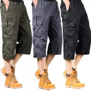 남성 8부 반바지 7부 팔부 빅사이즈 린넨 밴딩팬츠