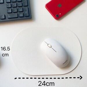 미끄럼 방지 고무 베이스가 있는 타원형 미니 마우스 패드, 노트북 컴퓨터 무선 마우스 키보드 트레이용 방수 컴팩트 마우스 매트