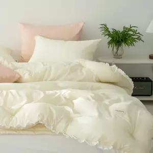 미미 부드러운 렌징 모달 100% 차렵이불 S 항균 레이스 호텔침구 옥수수솜