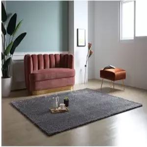 온카페트 글램 폭신 카페트 러그 메탈 그레이 150x200 BNS