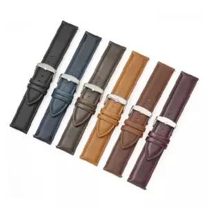 복고풍 시계줄 6종 소가죽 브라운 손목