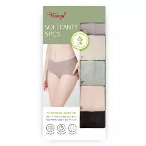 트라이엄프 모달팬티 여성 여자 심리스 삼각 5매-그레이/아이보리/민트/연베이지/검정-95