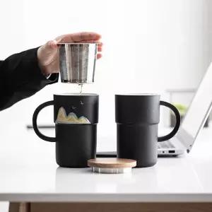 차 우리는 텀플러 머그컵 차도구 필터 거름망 세트