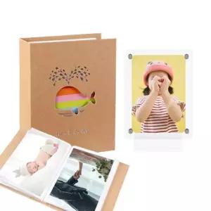 엽서사이즈 네컷보관 포켓앨범+자석액자 고래 4X6