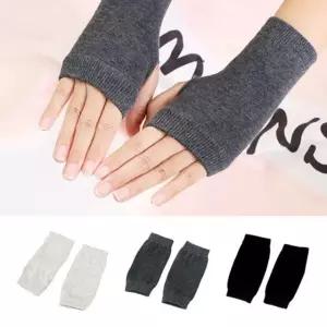 (무료배송) 핸드워머 무지 손목워머 반장갑 겨울 팔워머 패션장갑