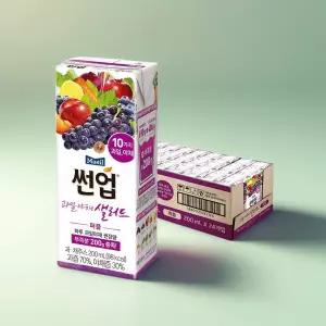 썬업 10가지 과일야채샐러드 퍼플 200ml 24팩 포토 케일 블루베리