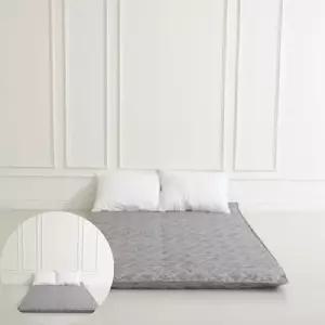 이불세트 더크린 바닥요매트 그레이 싱글1인용(요커버/요솜)