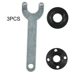 M14 스레드 앵글 그라인더 내부 외부 플랜지 너트 세트 도구 14mm 스핀들 전동 공구 액세서리 용 렌치 포함