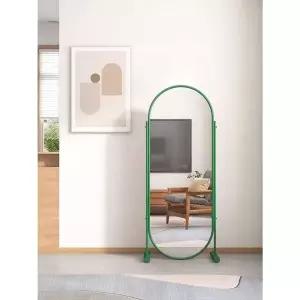 전신거울 아치형 대형 이동식 미용실 거울 엔틱 철제 현관 와이드 옷장