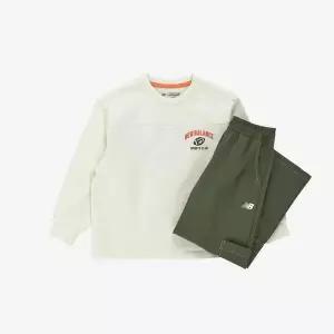 [셀러허브]뉴발란스키즈(NB Kids) Ready Set Rugby!_10수 긴팔티 + 우븐 팬츠 셋업 NK9YG13 (S45727402)