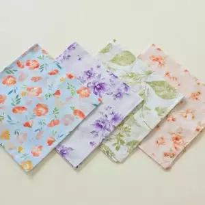 손타올 데일리 부드러운 여성 은은한 꽃패턴 남성 휴대용 핸드타올 손수건