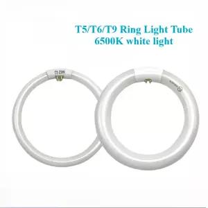 T5T6T9 4핀 원형 형광등 22W32W40W 쿨 화이트 천장등 교체용 램프 코어