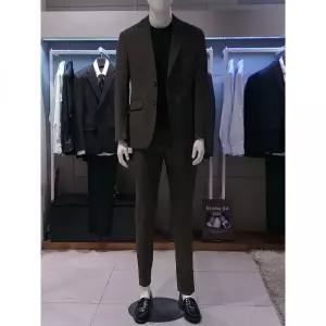 [트루젠] 트루젠 여름셋업 카키 풀스판 남자 캐주얼 수트세트 2222JKPL011074 (P003636335) 411789