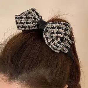 여성 가을 겨울 포니테일 체크 바나나핀 헤어 집게 액세서리 가을데일리룩