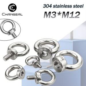 M3 M4 M5 루프 M10 스틸 M6 너트 나사 스테인리스 아이볼트 M12 304 M8