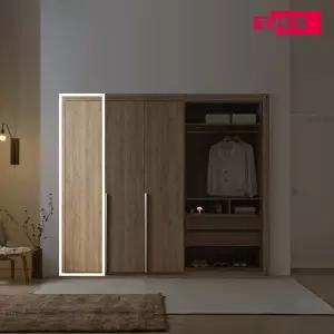 에넥스 브리제 E0 여닫이 붙박이장 10cm 맞춤 시공 안방