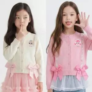 아동가디건 프린세스 캐치티니핑 하츄핑 뽀니핑 긴팔 리본 여아 여아동