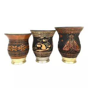 마테차컵 남미 허브 텀블러 찻잔 무늬 스테인리스 전통 빨대 티백 뚜껑 마떼컵 머그컵