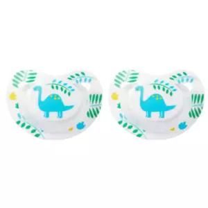 더블하트 실리콘 쪽쪽이 노리개젖꽂지 출산 용품 공룡 BNA