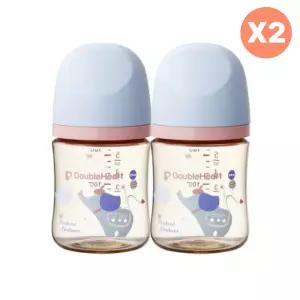 더블하트 신생아 아기 PPSU 젖병 160ml 4개 코끼리 BNA