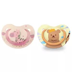 더블하트 쪽쪽이 실리콘 노리개 젖꼭지 베어 얼룩말 BNA