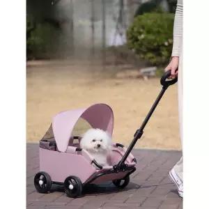 강아지유모차 분리형 카트 애묘 웨건 그린 원터치