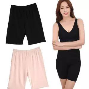 국산 빅사이즈속 여자 5부 인견속바지 빅사이즈인견속바지 인견100% 인견속바지4XL 속반바