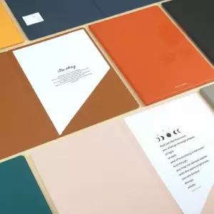 포켓형 가죽서류철 A4꽂이 리포트파일 투포켓화일 종이고정판 포켓홀더 A4메모패드