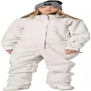 리우이옐 여성 남성 원피스 스키복 점프수트 단열 방수 스노우수트 겨울 야외 스노보드 커버롤