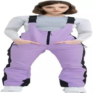 여성용 하이 익스피리언스 스키 빕 팬츠 스노우 스키니 오버롤 소프트 쉘 슬림 핏 스노보드 멜빵 방수 웜