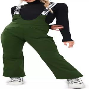 피소우 여성 스노우 빕 오버롤 보온 방수 방풍 스키 바지 통기성 스노우수트